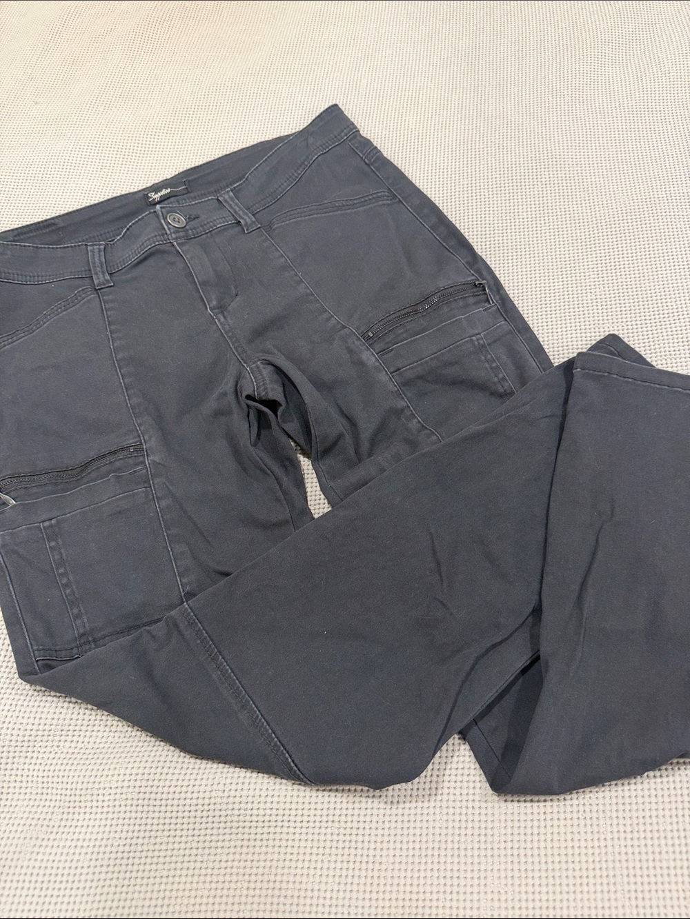 Women's Cropped Utility Pants - Black